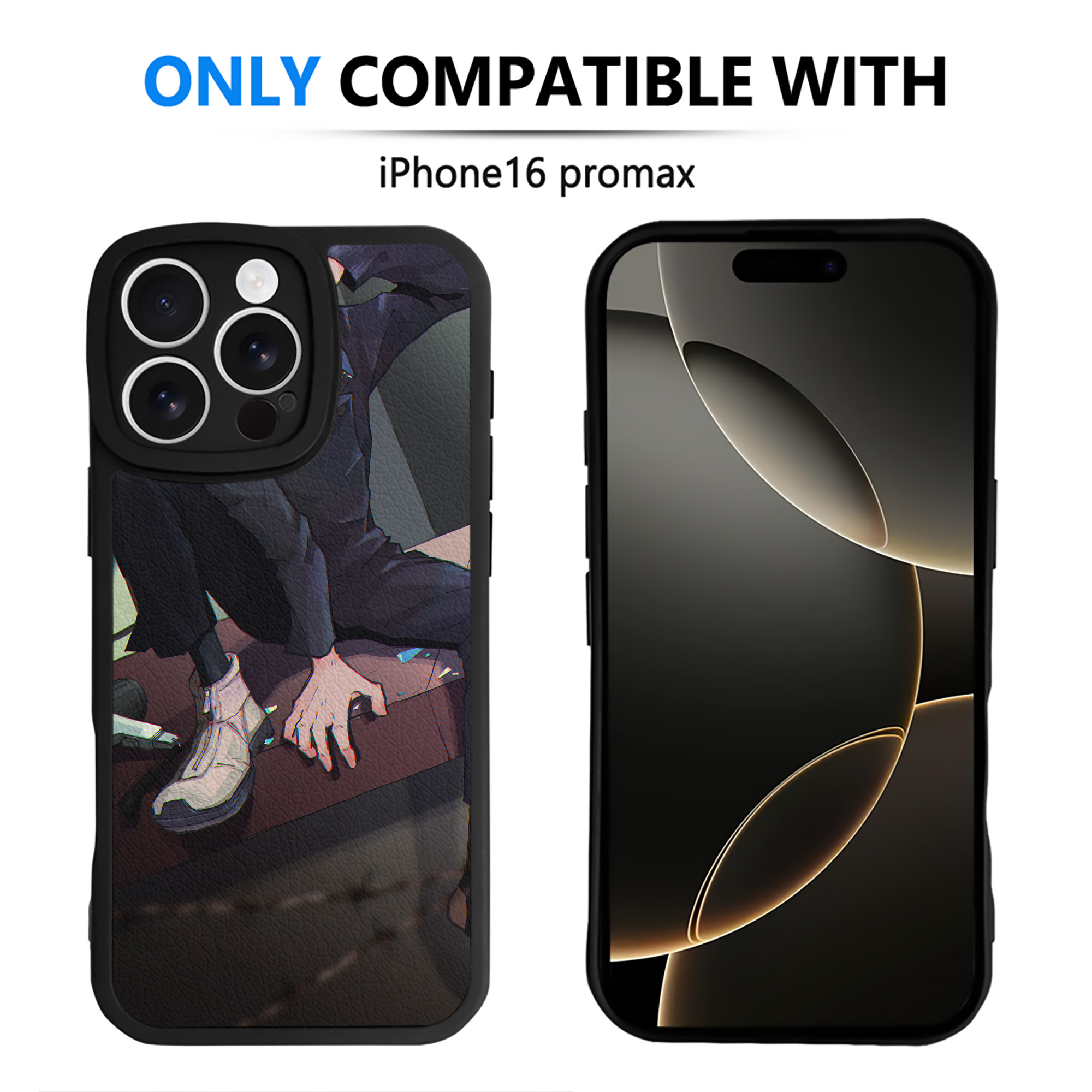 （画像用） 呪術廻戦 Jujutsu Kaisen 【iPhone 16シリーズ対応】シリコンスマホケース（レザー調） 材質：シリコン